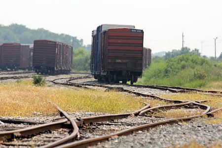 免费图片: 货运, 火车, 工业, 金属, 感冒, 铁路, 运输
