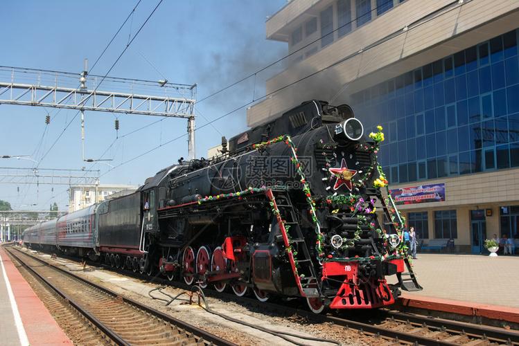 馆机车或引擎是铁路运输工具为火车提供动力旧式蒸汽机车露天博物馆